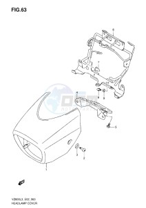 VZ800 drawing HEADLAMP COVER L3