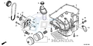 CBR500RF CBR500R UK - (E) drawing OIL PAN/ OIL PUMP