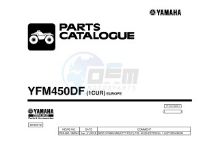 YFM450FWA YFM450DF GRIZZLY 450 IRS (1CUR) drawing .1-Front-Page