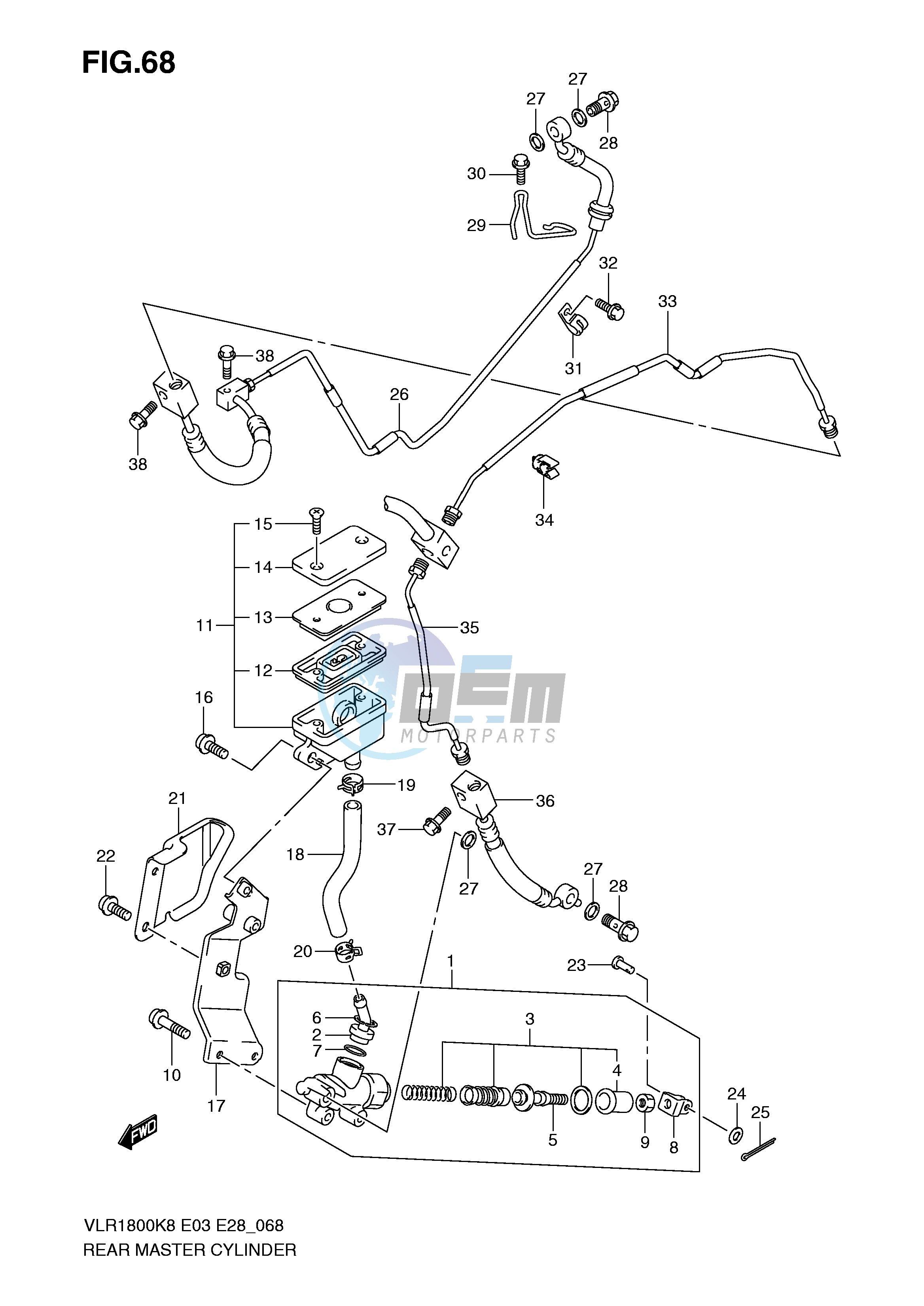 REAR MASTER CYLINDER