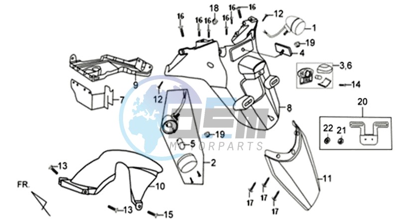 REAR FENDER - MUDGUARD -