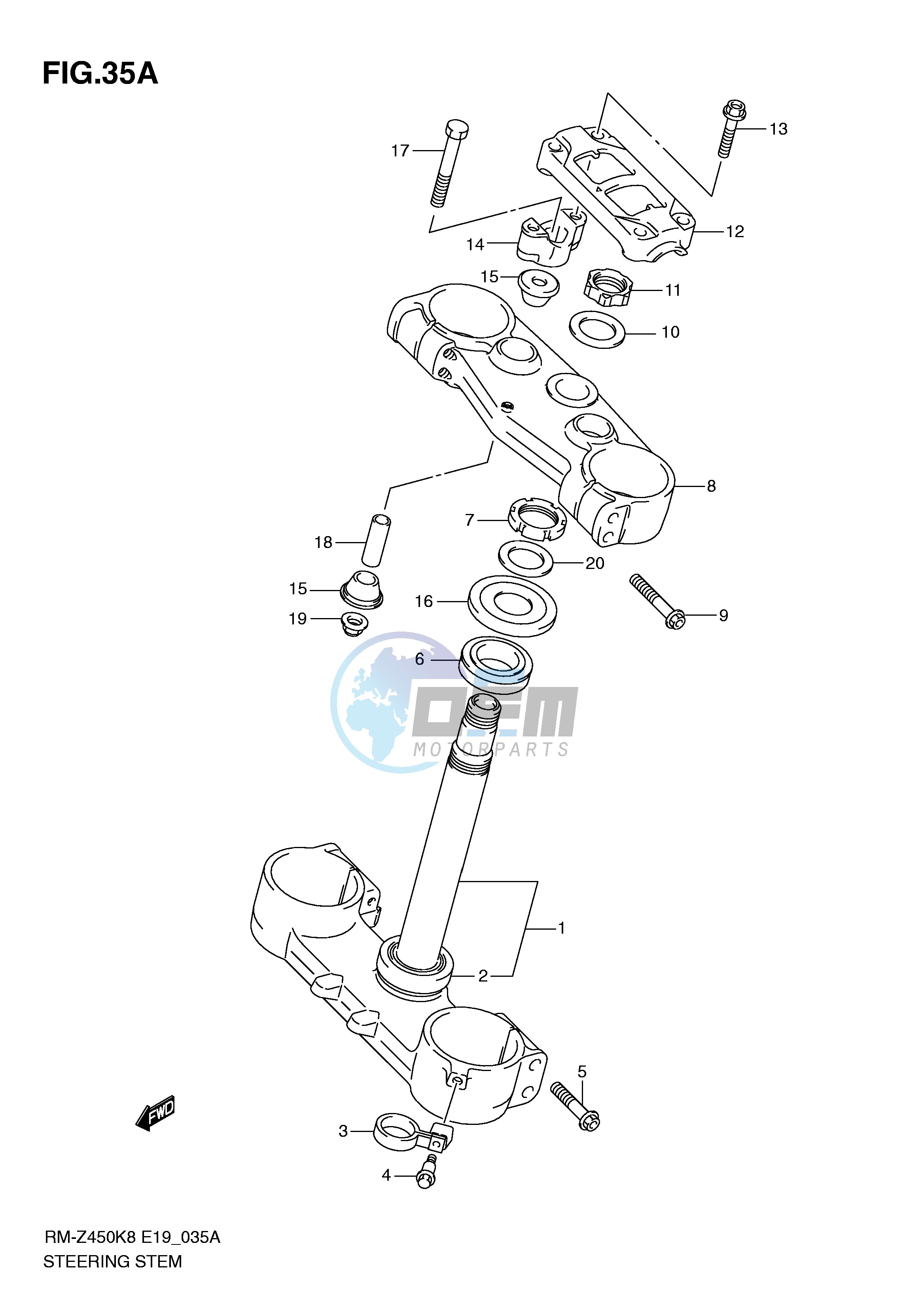 STEERING STEM (RM-Z450L1)