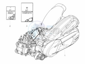 BV 350 ST 4T 4V IE ABS E4 (NAFTA) drawing Engine, assembly