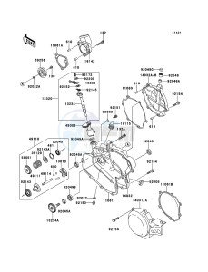 KX85/KX85-<<II>> KX85ADF EU drawing Engine Cover(s)