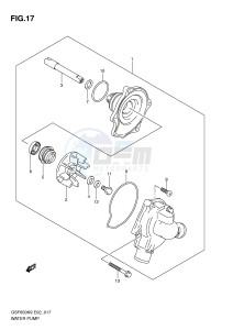 GSF650 (E2) Bandit drawing WATER PUMP