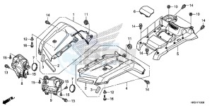 TRX420FM1H TRX420 ED drawing FRONT FENDER