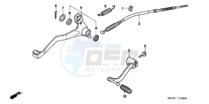 TRX90XD TRX90 Europe Direct - (ED) drawing PEDAL