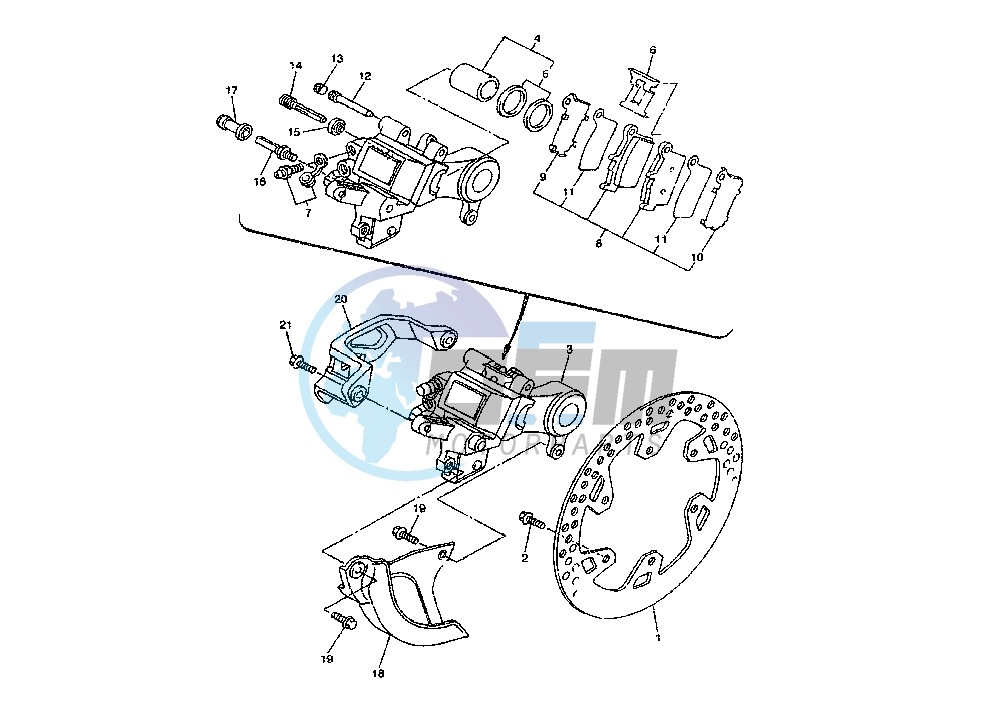 REAR BRAKE CALIPER