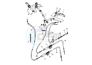 YN R NEO'S 50 drawing STEERING HANDLE -CABLE