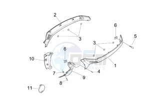 Granturismo 125 L E3 drawing Side cover - Spoiler