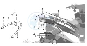 DD50 drawing REAR LUGGAGE FRAME