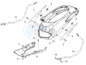 Liberty 125 4t e3 drawing Side cover - Spoiler