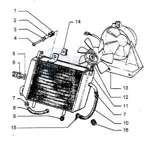 Hexagon 250 GT (578477) 578477 drawing Water cooler