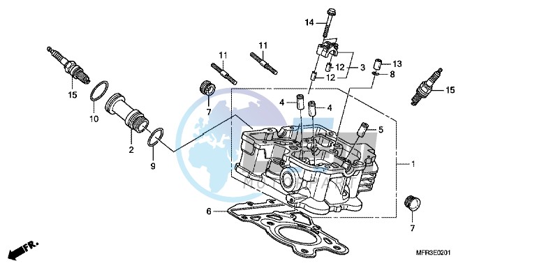 REAR CYLINDER HEAD