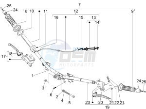 NRG 50 power DT serie speciale (D) Germany drawing Handlebars - Master cilinder