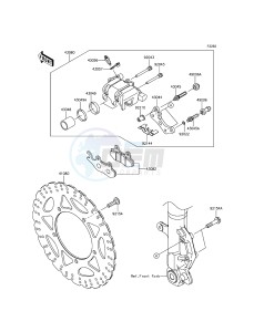 NINJA 300 EX300AGFA XX (EU ME A(FRICA) drawing Front Brake