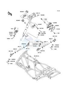 KLF250 KLF250A6F EU GB drawing Frame