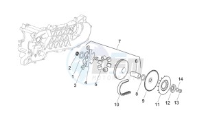 Scarabeo 50 2t e2 (eng. piaggio) drawing Variator