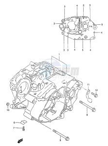 GZ125 (W-X-Y) drawing CRANKCASE