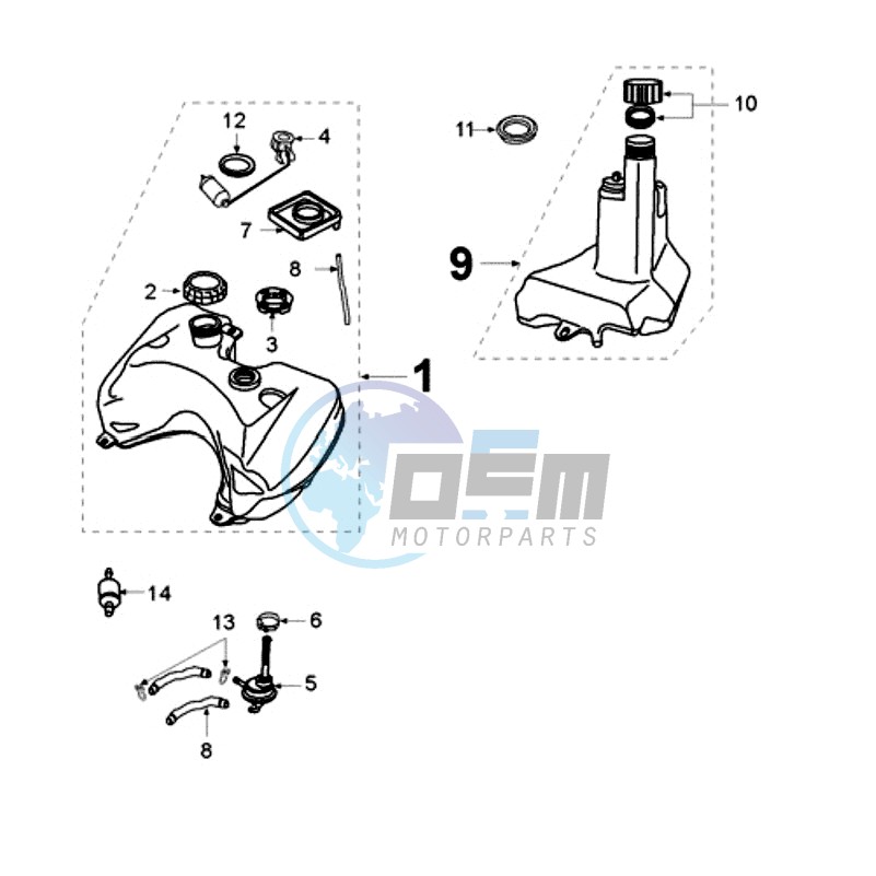 TANK AND FUEL PUMP