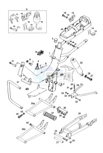 REVIVAL_25kmh_L0 50 L0 drawing Frame-rear fork-central stand-covers