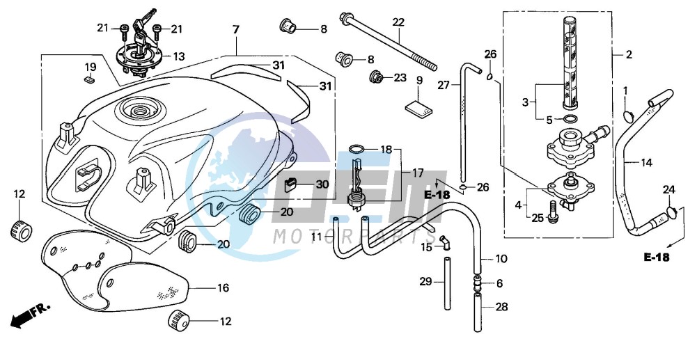 FUEL TANK (CBF600S/SA)