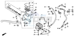 SH300 drawing FR. BRAKE MASTER CYLINDER (SH300A/AR)