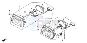 SH50D SCOOPY drawing HEADLIGHT