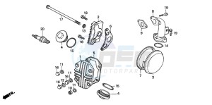 C90CW 70 drawing CYLINDER HEAD COVER