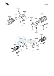 KZ 750 N [SPECTRE] (N1-N2) [SPECTRE] drawing FOOTRESTS