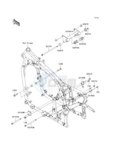 VN 900 B [VULCAN 900 CLASSIC] (6F-9F) B8F drawing ENGINE MOUNT