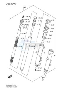 DL650 ABS V-STROM EU drawing FRONT FORK DAMPER