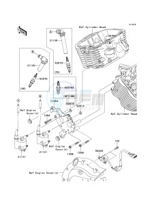 VN 900 B [VULCAN 900 CLASSIC] (6F-9F) B6F drawing IGNITION SYSTEM