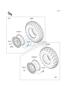 KVF 750 E [BRUTE FORCE 750 4X4I NRA OUTDOORS] (E8F-E9FA) E9F drawing WHEELS_TIRES