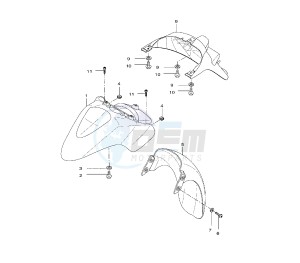 VP X-CITY 125 drawing FENDER