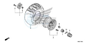 TRX680FAE TRX680 Europe Direct - (ED) drawing REAR WHEEL