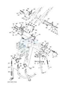 MT09TRA MT-09TRA TRACER 900 (2SC1 2SC2) drawing STAND & FOOTREST