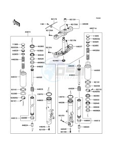 VN1700_VOYAGER_ABS VN1700BBF GB XX (EU ME A(FRICA) drawing Front Fork