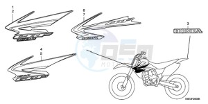 CRF150R9 Europe Direct - (ED) drawing MARK (DE,ED,U)