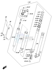 RM-Z250 drawing FRONT FORK DAMPER