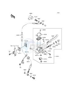 KLX250 KLX250SEF XX (EU ME A(FRICA) drawing Front Master Cylinder