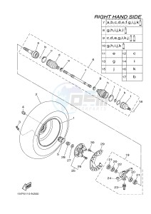 YXM700ES YXM700PSE VIKING EPS SPECIAL EDITION (1XP7) drawing FRONT WHEEL 2