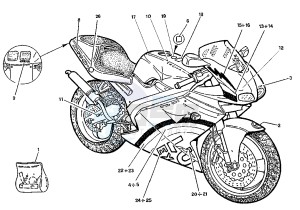 MITO EVOL.125 drawing LABEL COLOR “C”