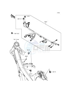 KX250F KX250ZFF EU drawing Chassis Electrical Equipment