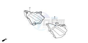 CBF500A drawing SIDE COVER