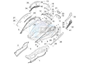 X10 125 4t 4v ie e3 drawing Side cover - Spoiler