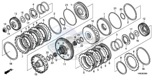 TRX500FA5G TRX500FA Europe Direct - (ED) drawing CLUTCH (DCT)