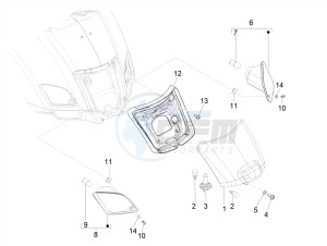 SUPER GTS 300 4T 4V IE ABS E3 (APAC) drawing Rear headlamps - Turn signal lamps