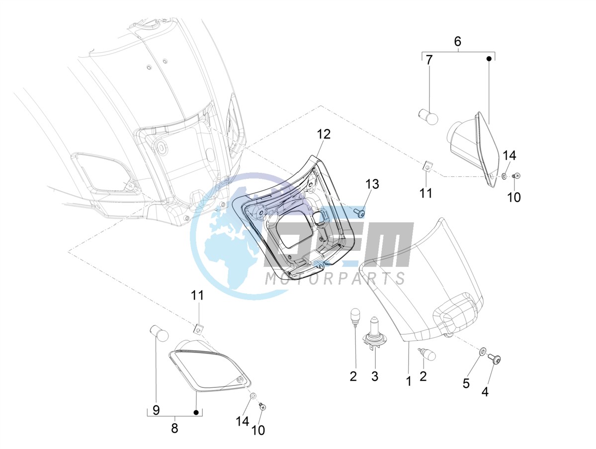 Rear headlamps - Turn signal lamps