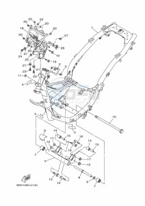 YP125R-DA XMAX 125 TECH MAX (BGU3) drawing FRAME